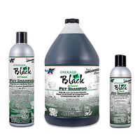 Groomer's Edge EMERALD BLACK® 3.8Ltr  Deep Cleaning Conditioning Colour Enhancing for Black or Dark Coats