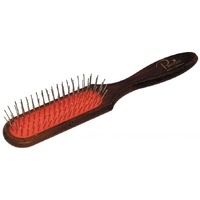 Prestige Brown Oblong Pin Brush 21cm w/pins 20mm
