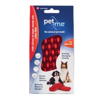 Pet+Me Silicon Brush - Blue/Red/Green/Red